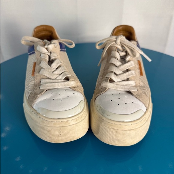 Tory Burch Cream and White Sneakers - Picture 1 of 8
